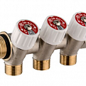 1135950 USYSTEMS коллектор SH 3/4" с вентилями НР/ВР 2x1/2"НР, ц/ц 38мм '5И