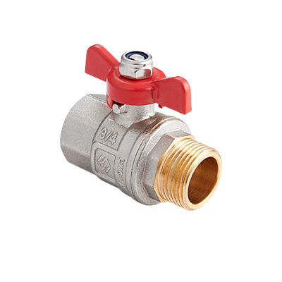 BV.514.04 Кран MVI 1/2" внутренняя-наружная, бабочка