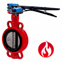Затвор дисковый Ridval тип RVB 01 DN080 рукоятка,с УКП о/з.IP64 (красный) диск н/ж
