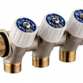 1135950 USYSTEMS коллектор SH 3/4" с вентилями НР/ВР 2x1/2"НР, ц/ц 38мм '5И
